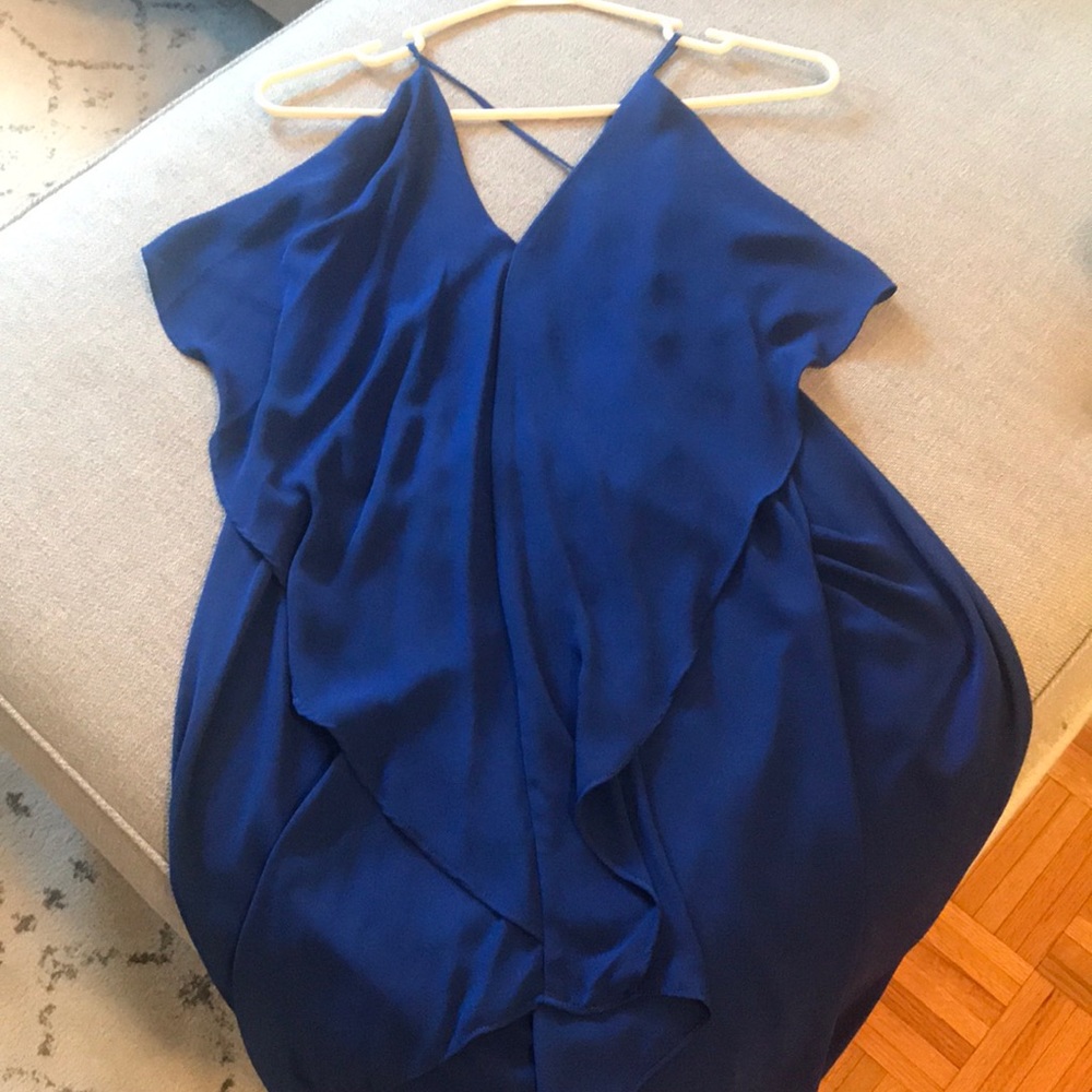 Blue flowy dress